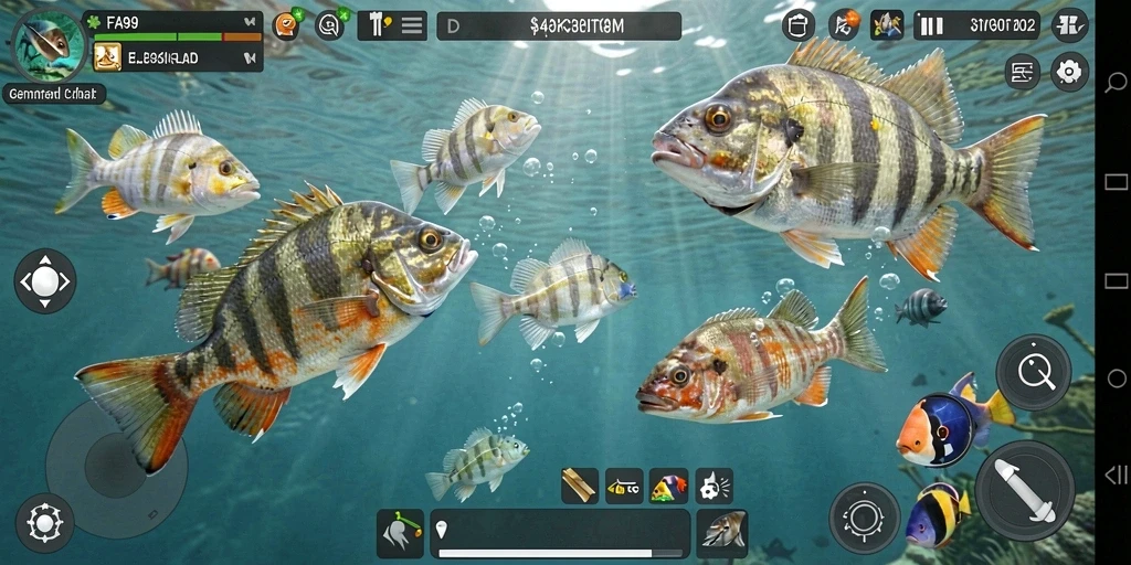 Tampilan gameplay FA99 yang seru dan penuh warna dalam permainan Tembak Ikan.