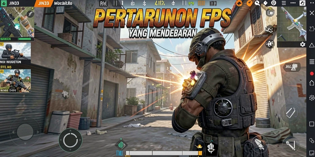 Screenshot JIN33 menampilkan aksi menembak yang mendebarkan.