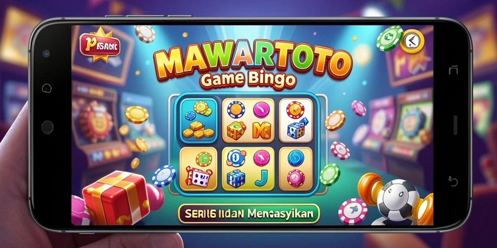 Tampilan gameplay seru dari aplikasi Bingo MAWARTOTO.