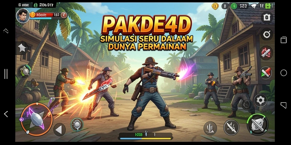 Screenshot utama PAKDE4D menampilkan momen gameplay yang menarik dan interaktif.