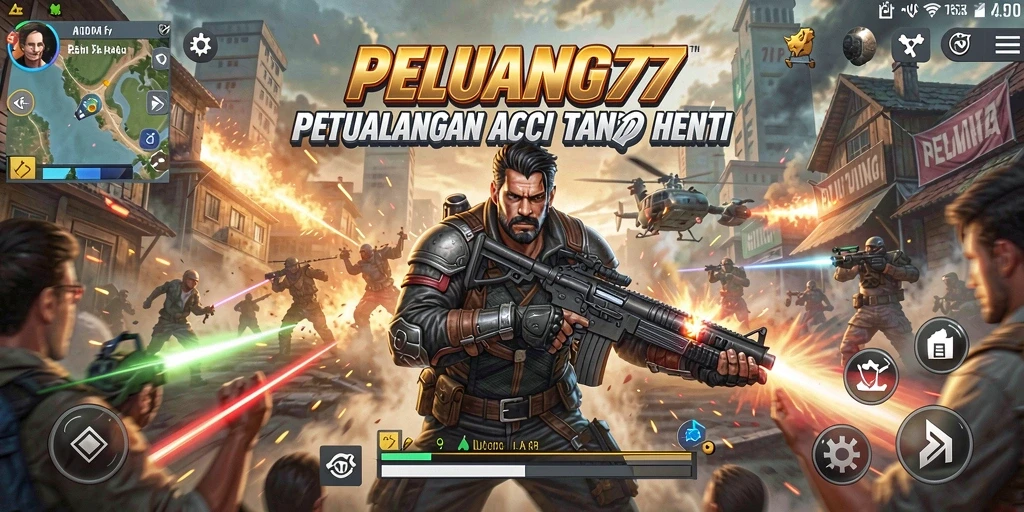 Tampilan gameplay PELUANG77 yang mendebarkan dan penuh aksi.