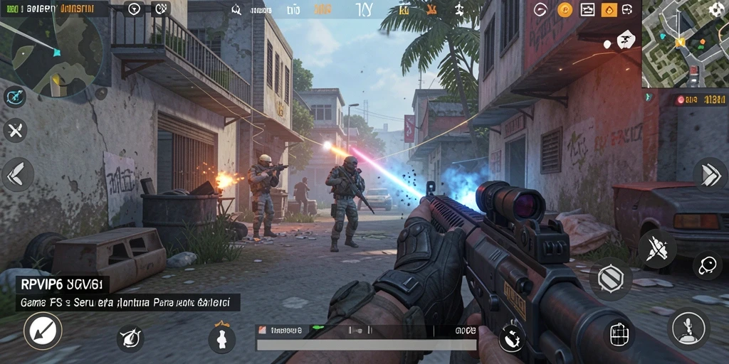 Screenshot utama RPVIP6 menampilkan aksi intense dalam gameplay FPS.