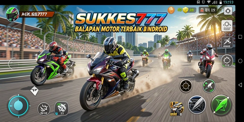 Gameplay menegangkan balapan motor SUKSES777.