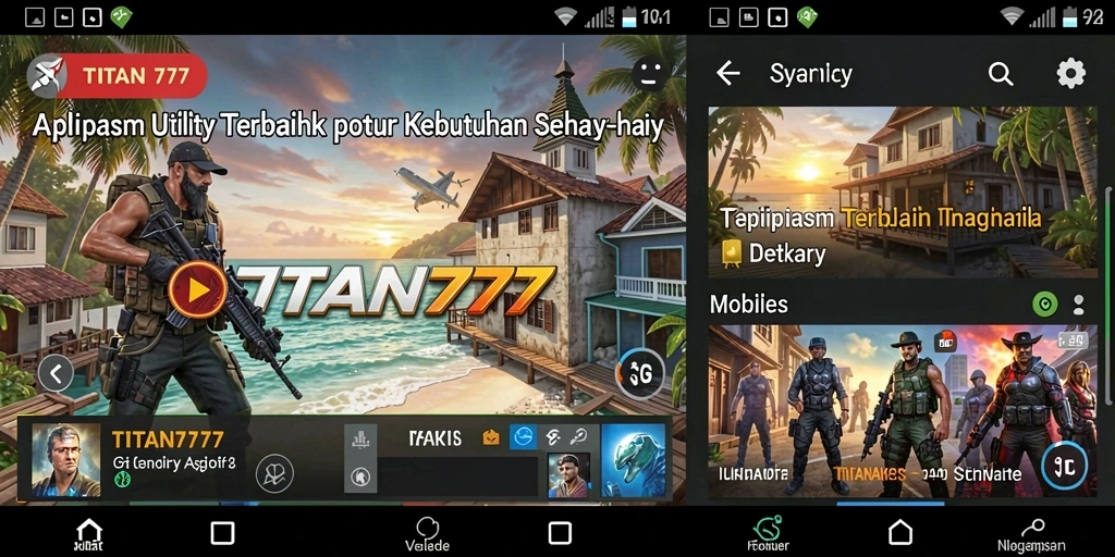 Tampilan antarmuka TITAN777 dengan fitur-fitur unik untuk meningkatkan produktivitas.