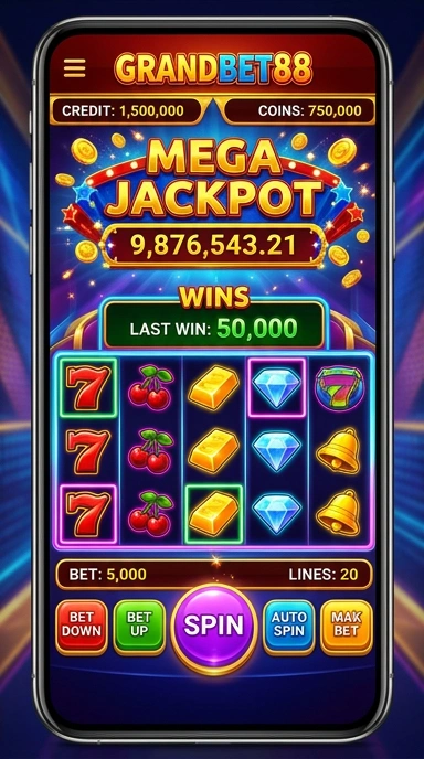 Layar pendaftaran pengguna baru di aplikasi grandbet88.